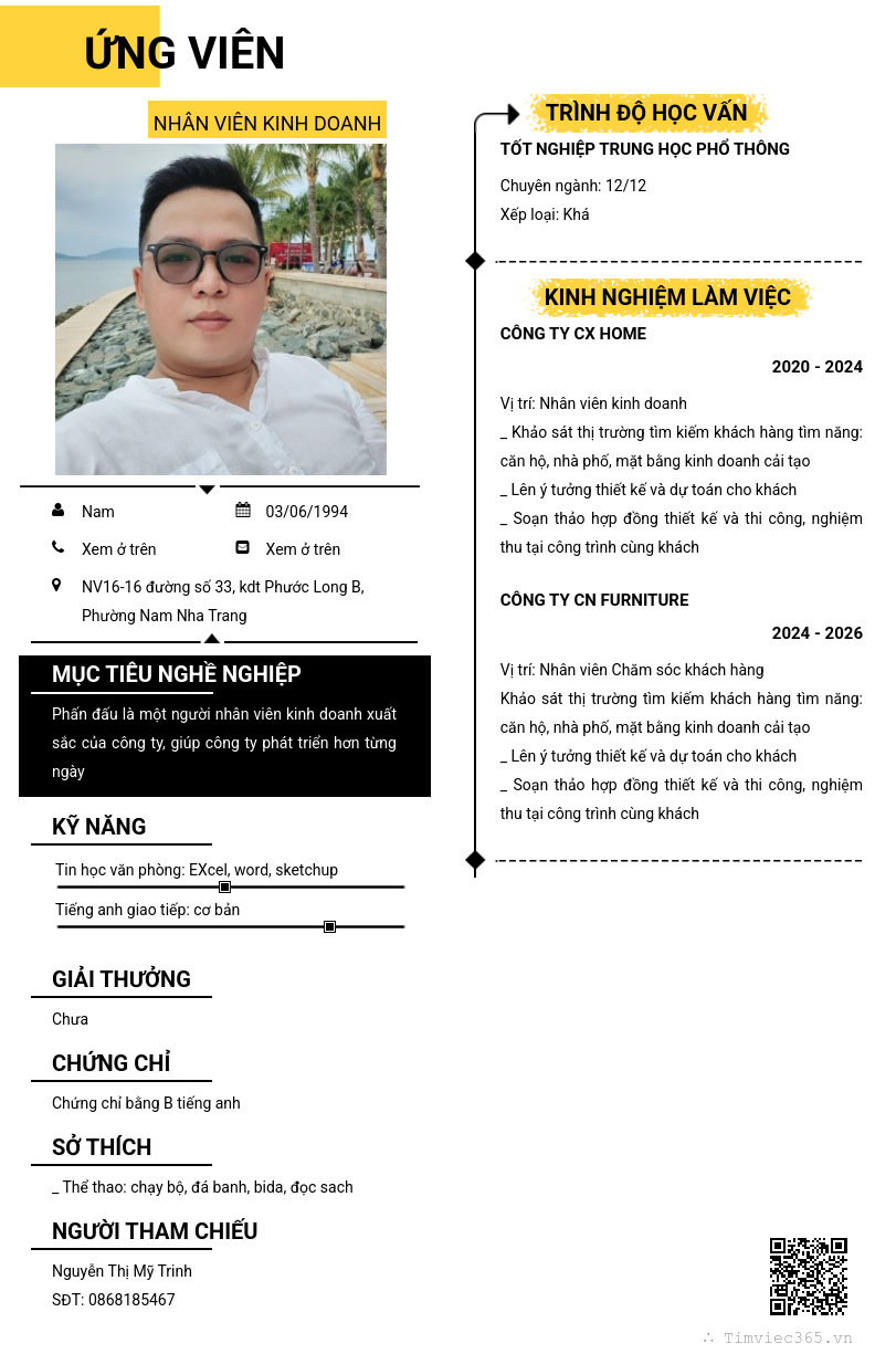 CV ứng viên
