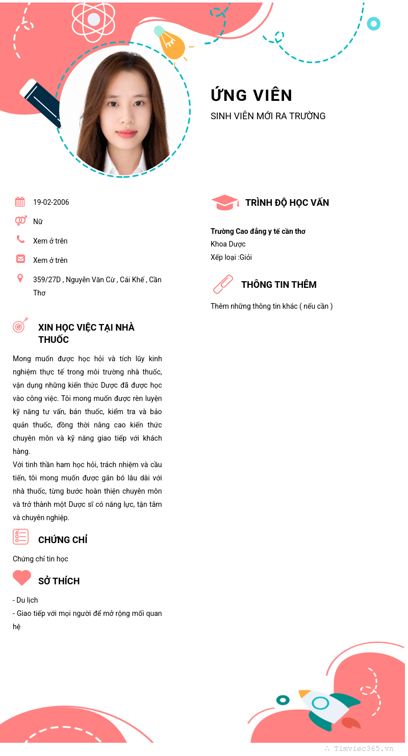 CV ứng viên