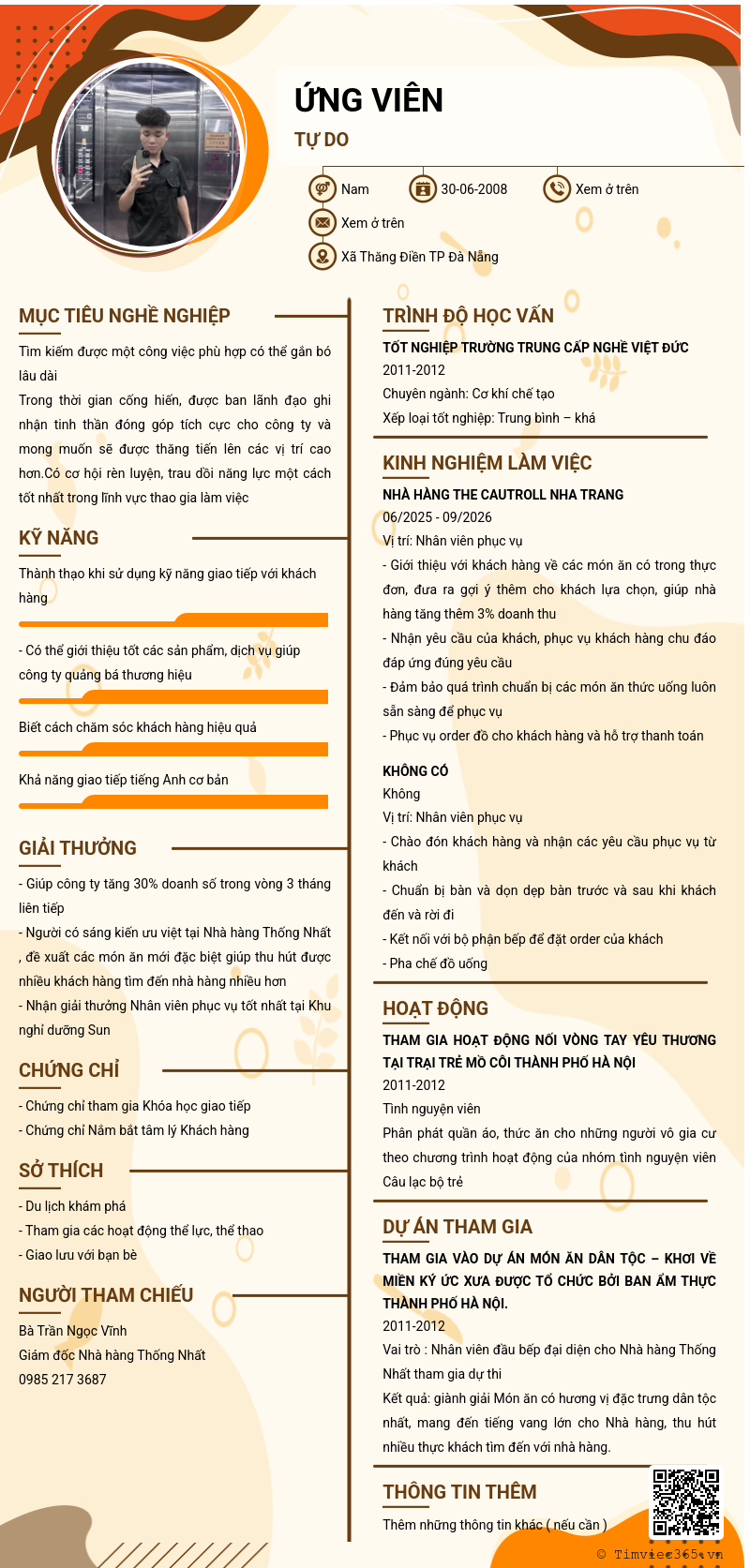 CV ứng viên