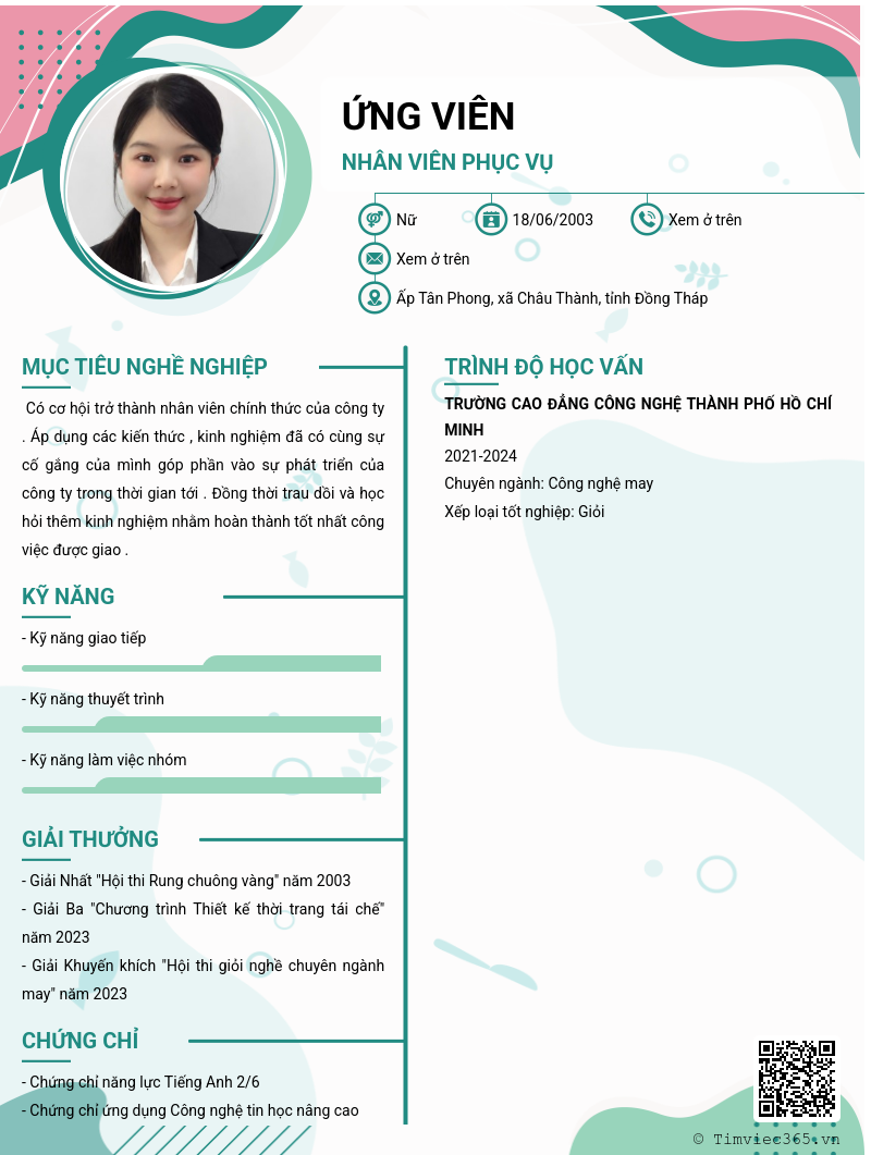 CV ứng viên