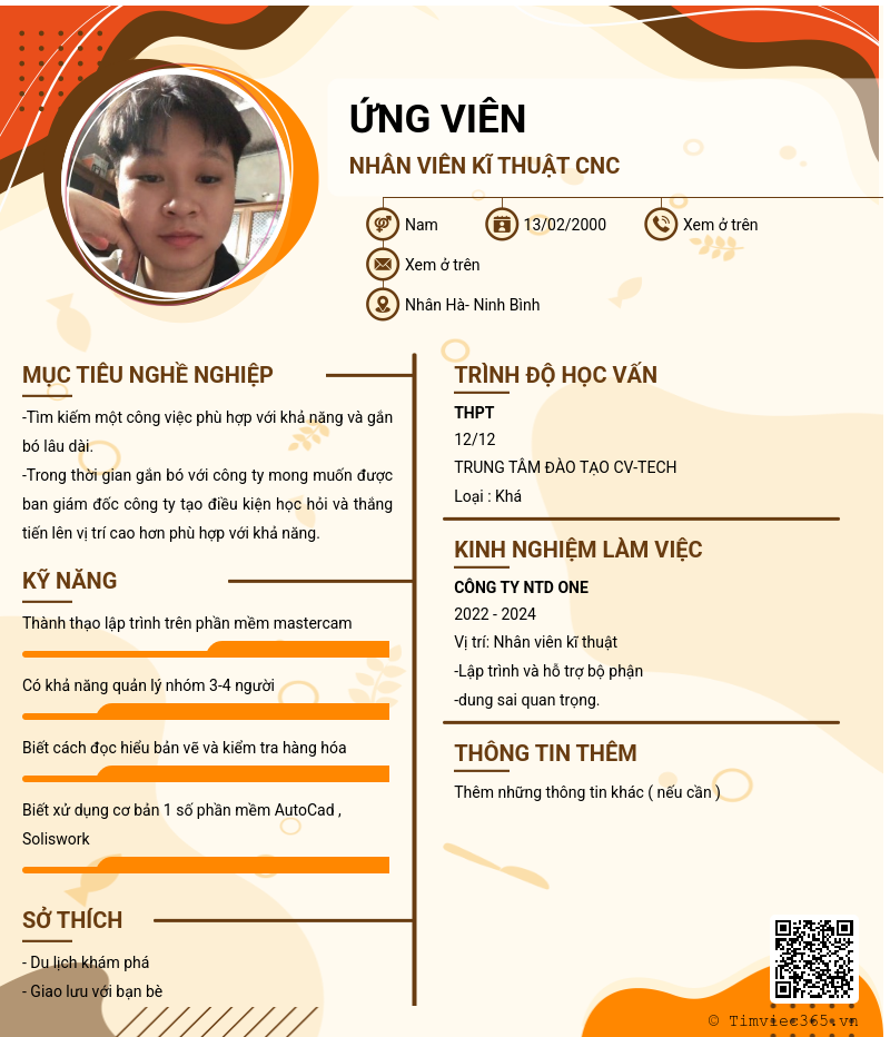 CV ứng viên