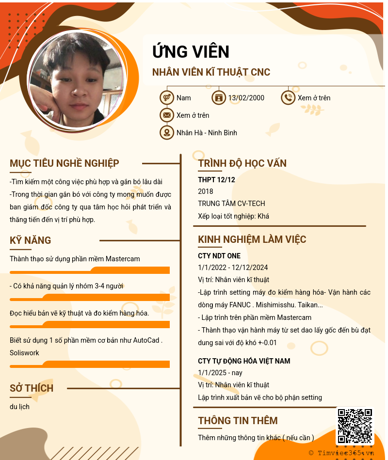 CV ứng viên