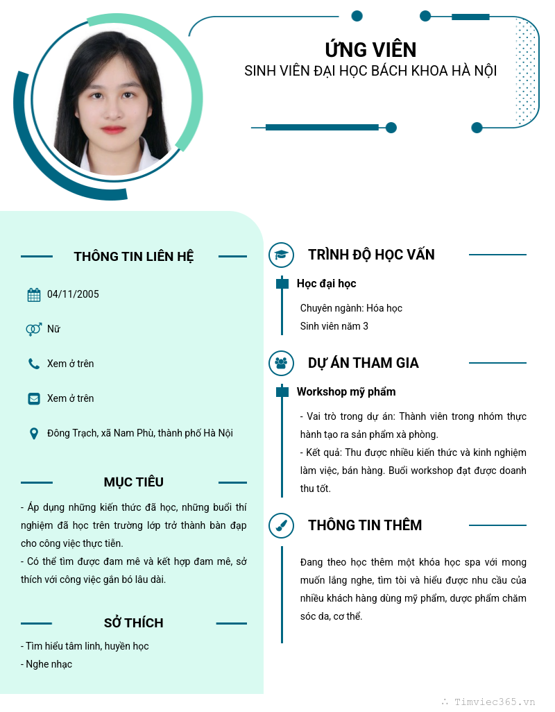 CV ứng viên