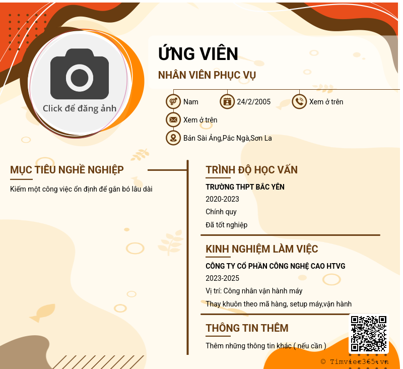 CV ứng viên