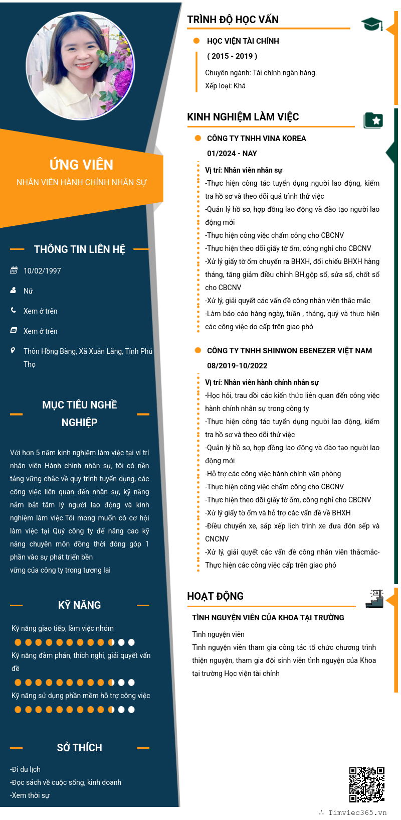 CV ứng viên
