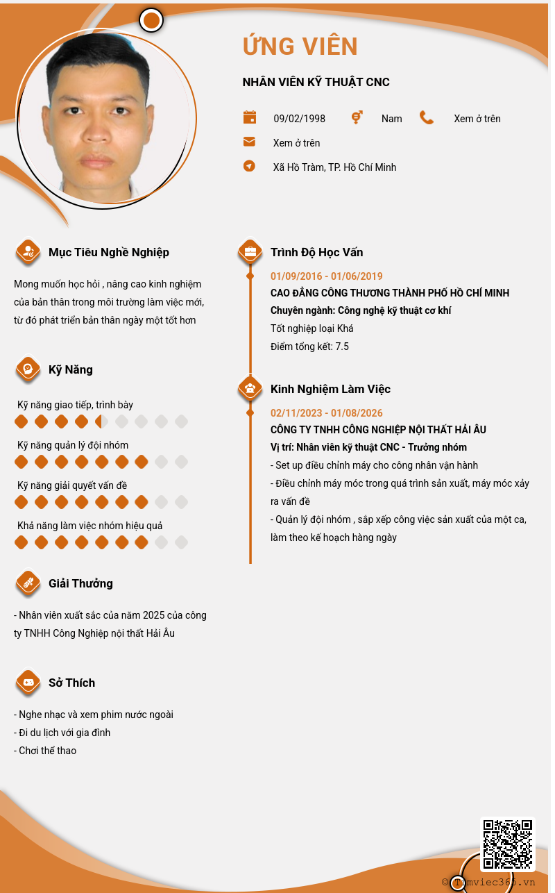 CV ứng viên