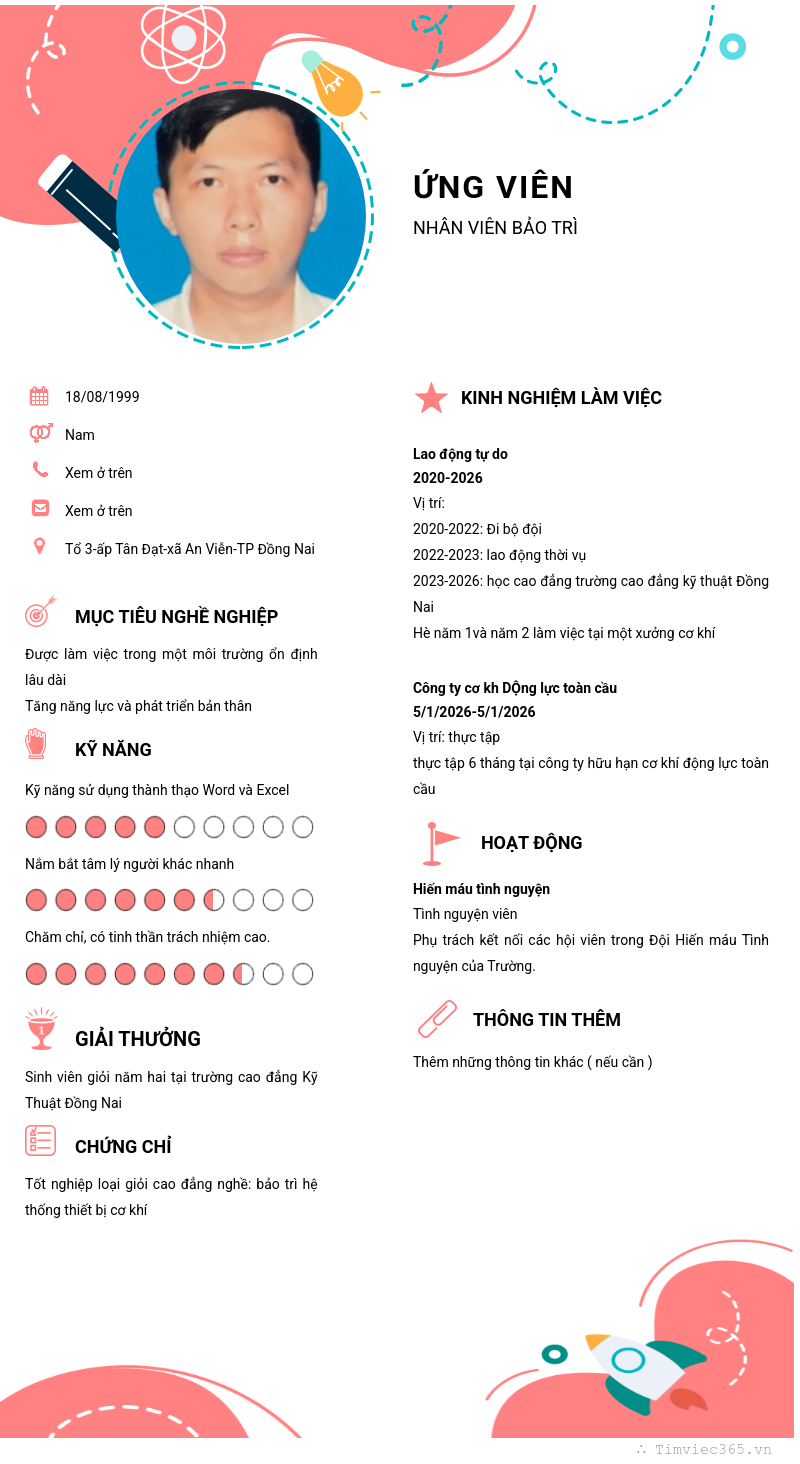 CV ứng viên