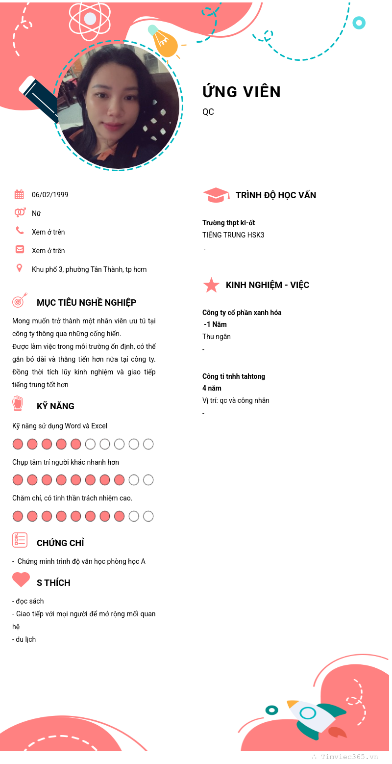 CV ứng viên