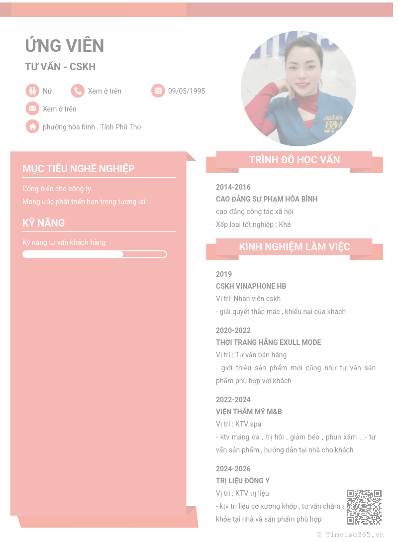 CV ứng viên