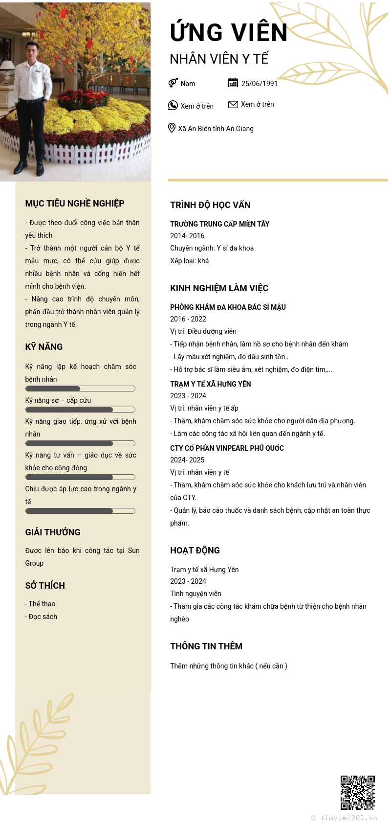 CV ứng viên