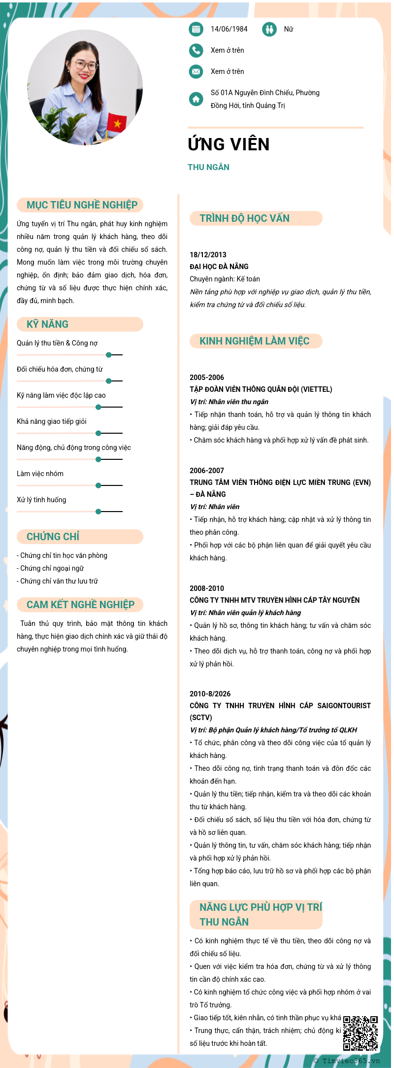 CV ứng viên