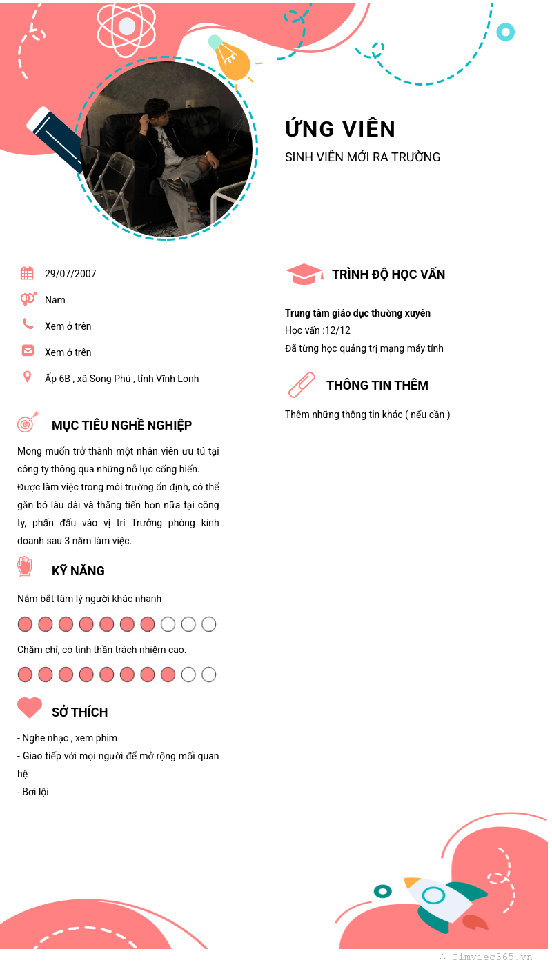 CV ứng viên