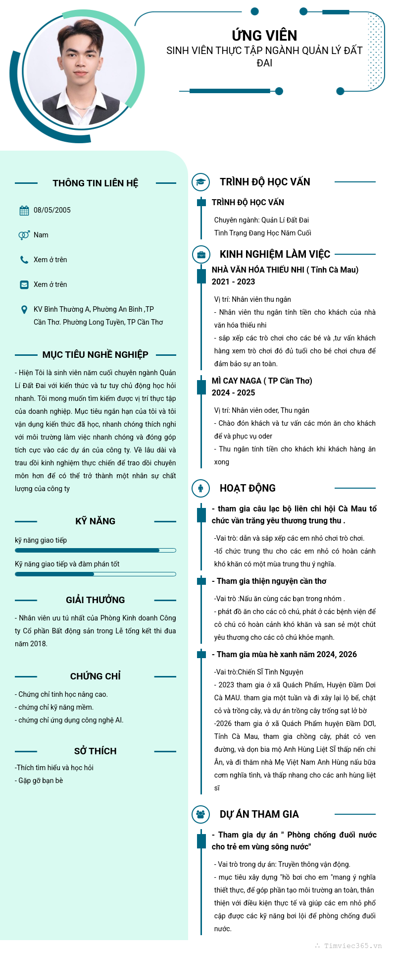 CV ứng viên