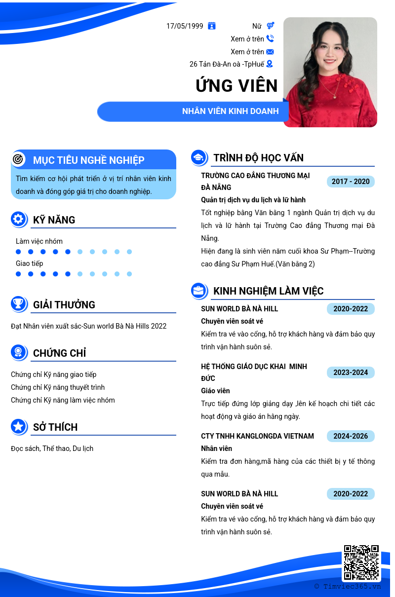 CV ứng viên
