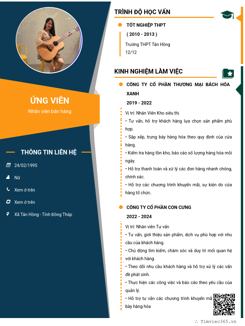 CV ứng viên