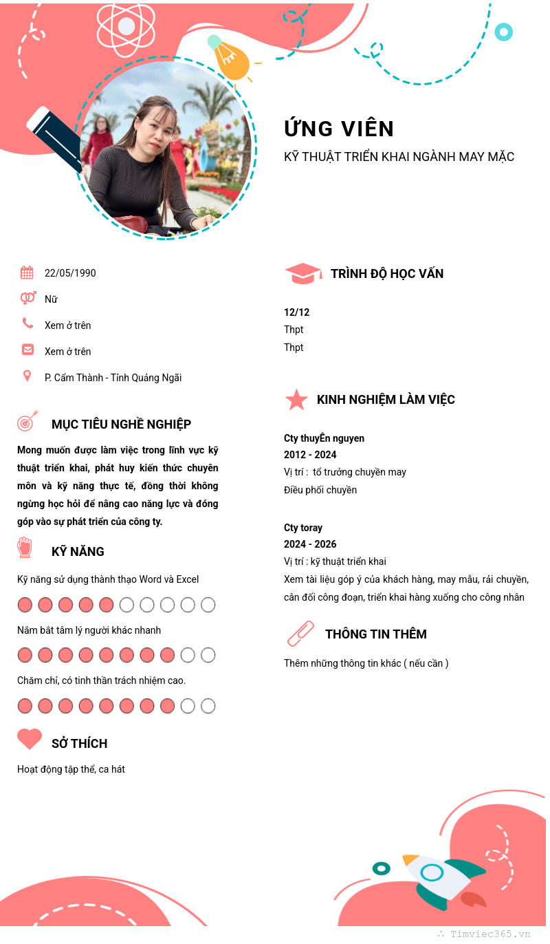 CV ứng viên