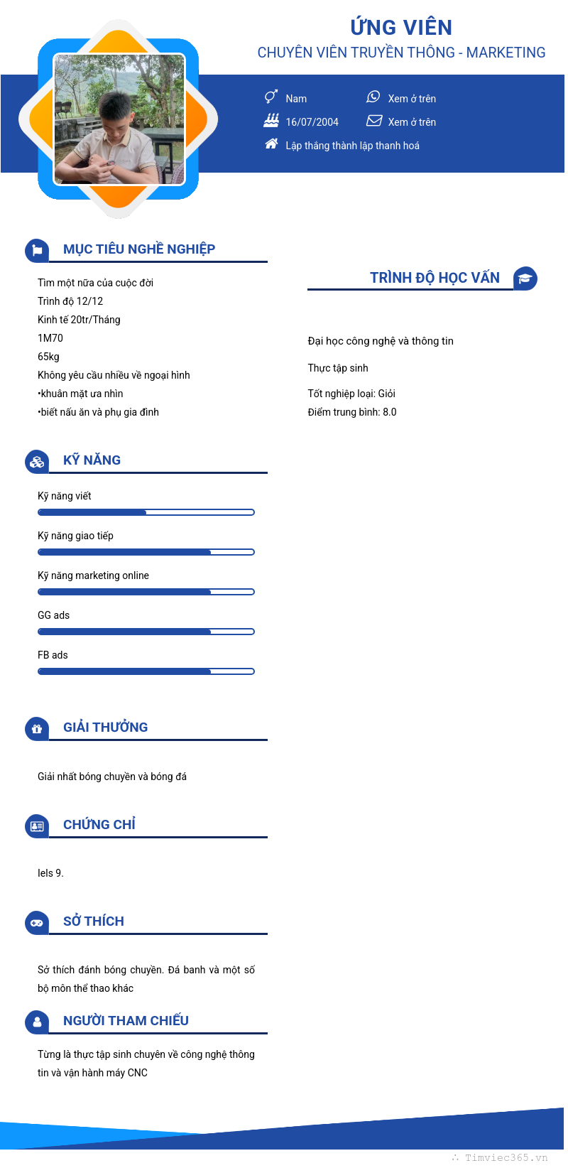 CV ứng viên