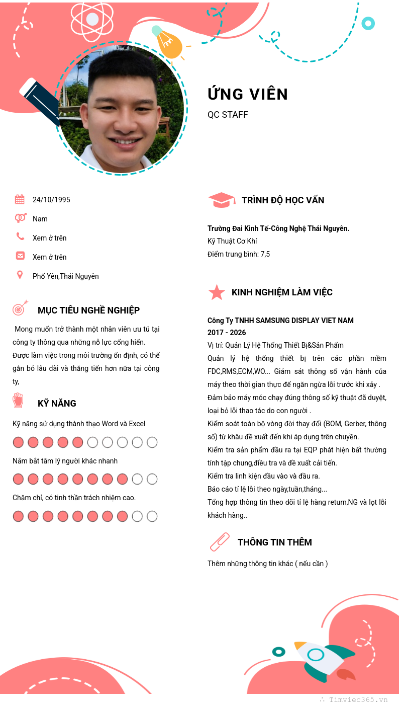 CV ứng viên