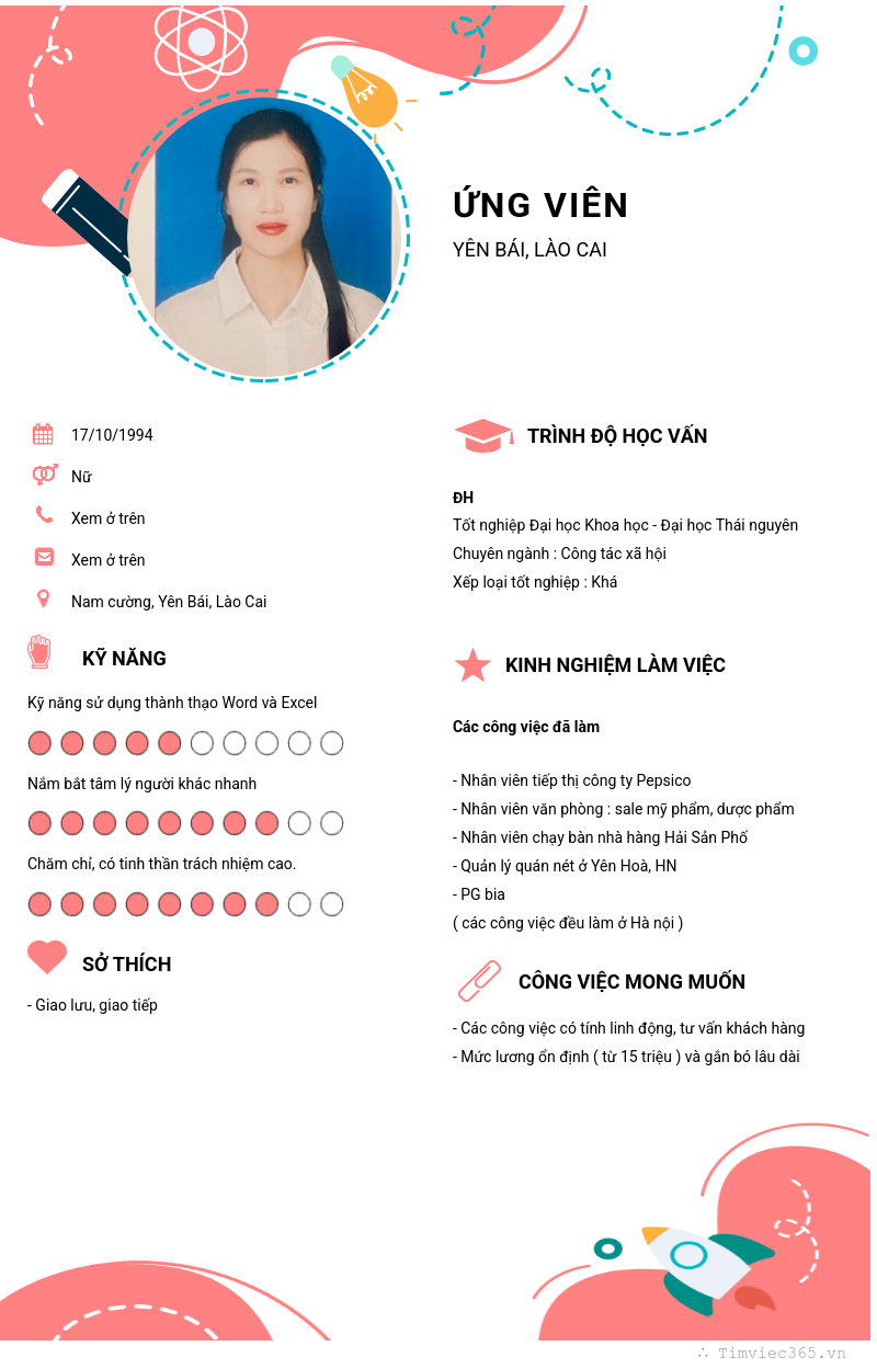 CV ứng viên