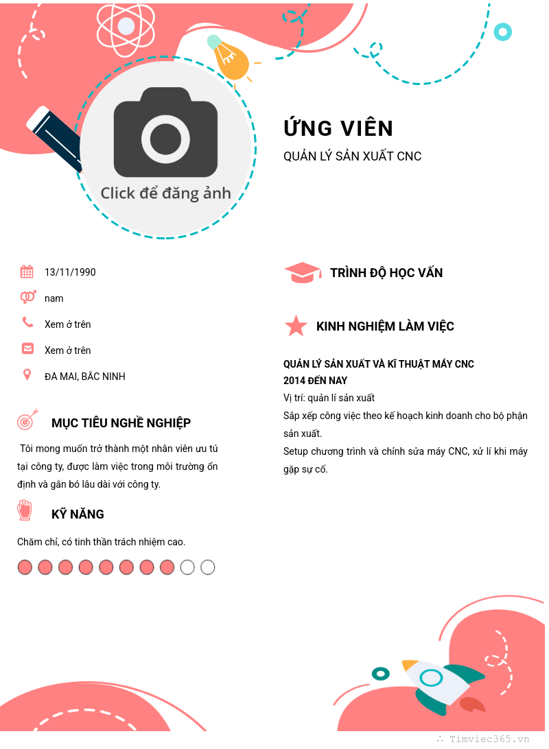 CV ứng viên