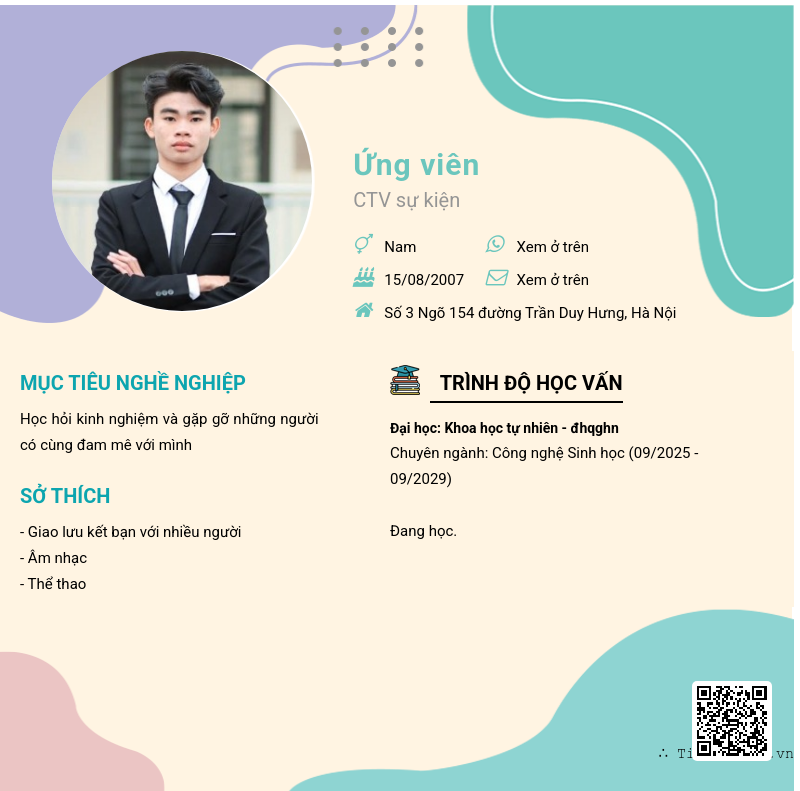 CV ứng viên