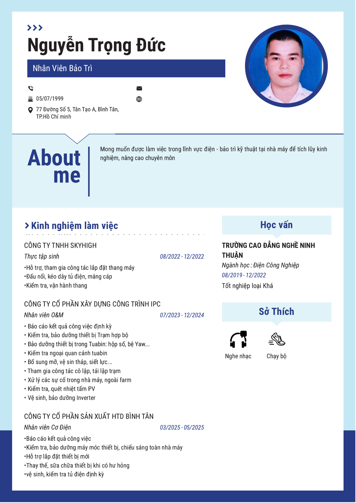 CV ứng viên