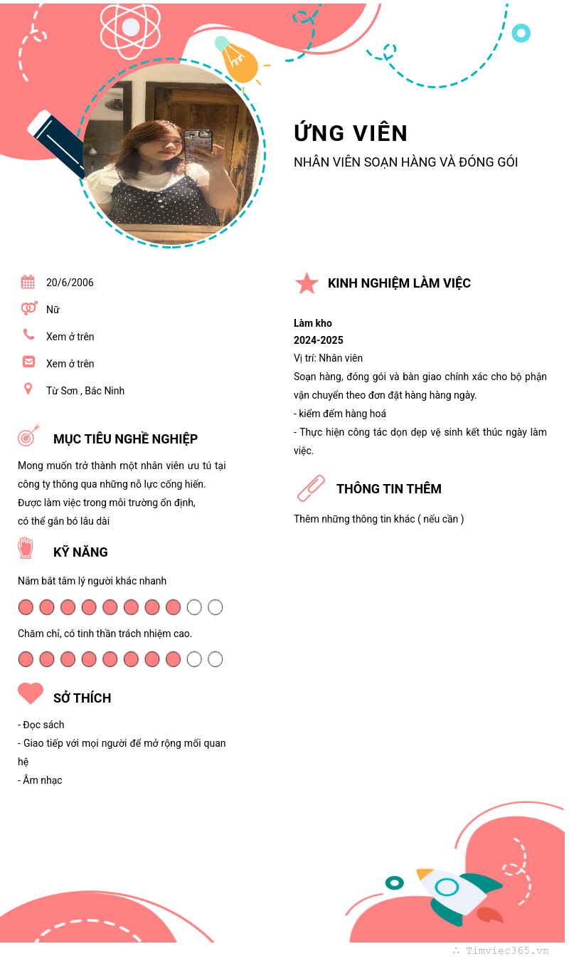 CV ứng viên