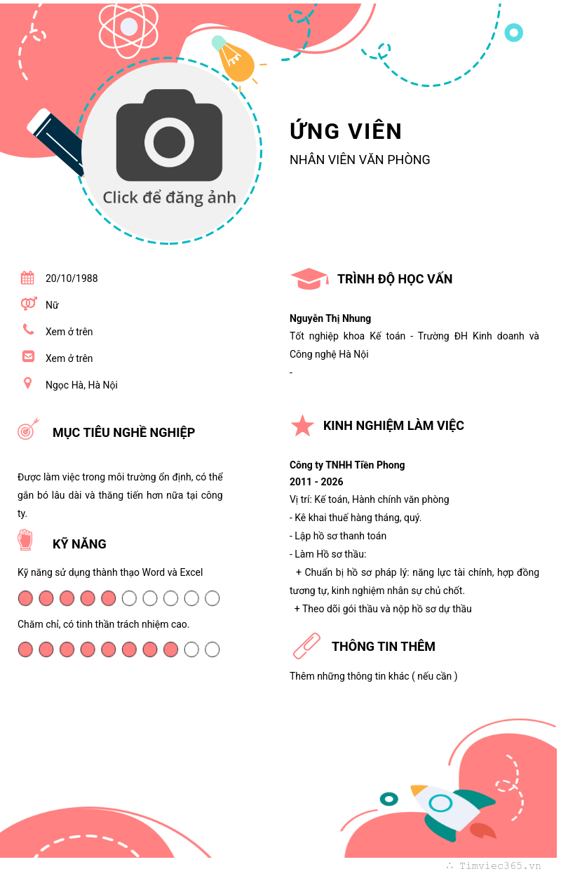 CV ứng viên