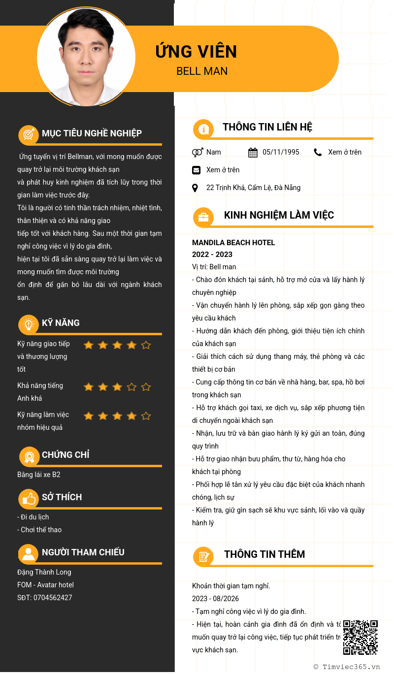 CV ứng viên