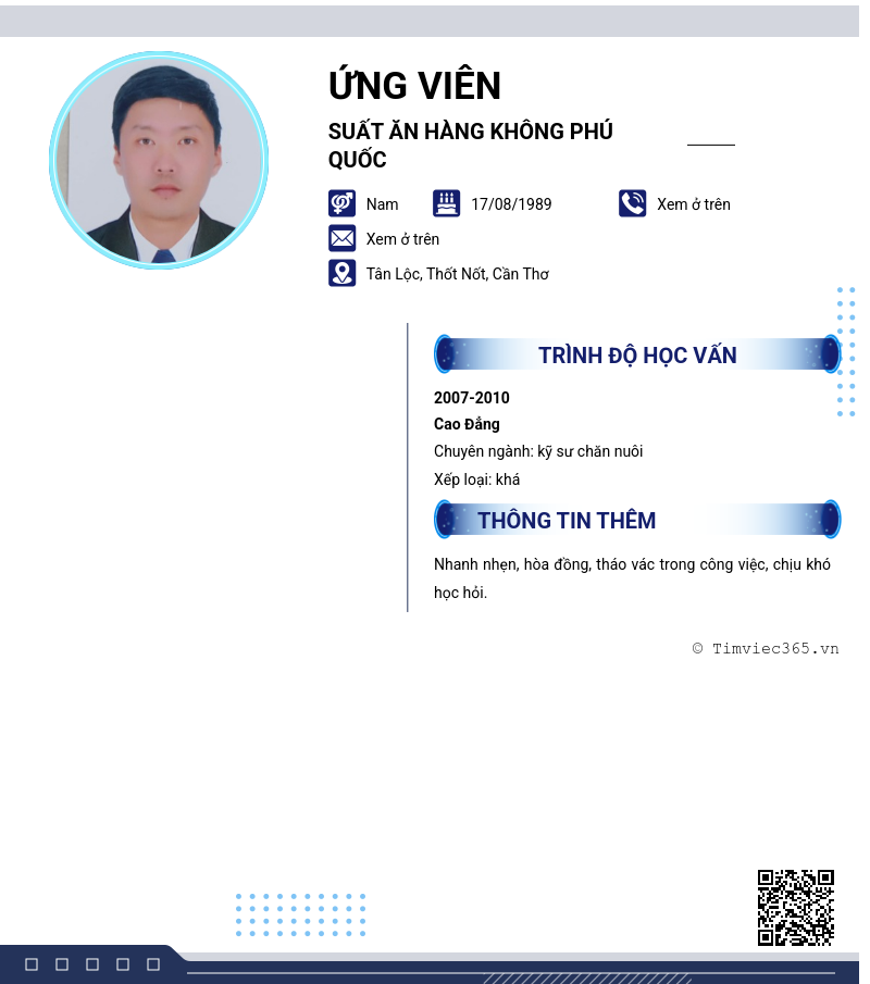 CV ứng viên