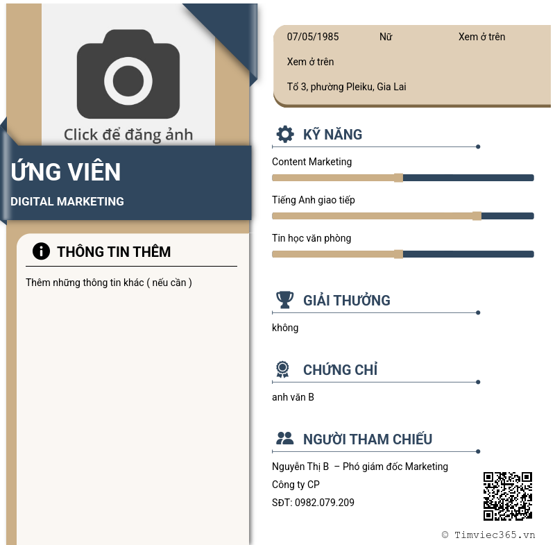 CV ứng viên