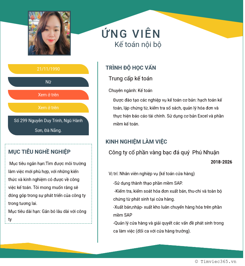 CV ứng viên