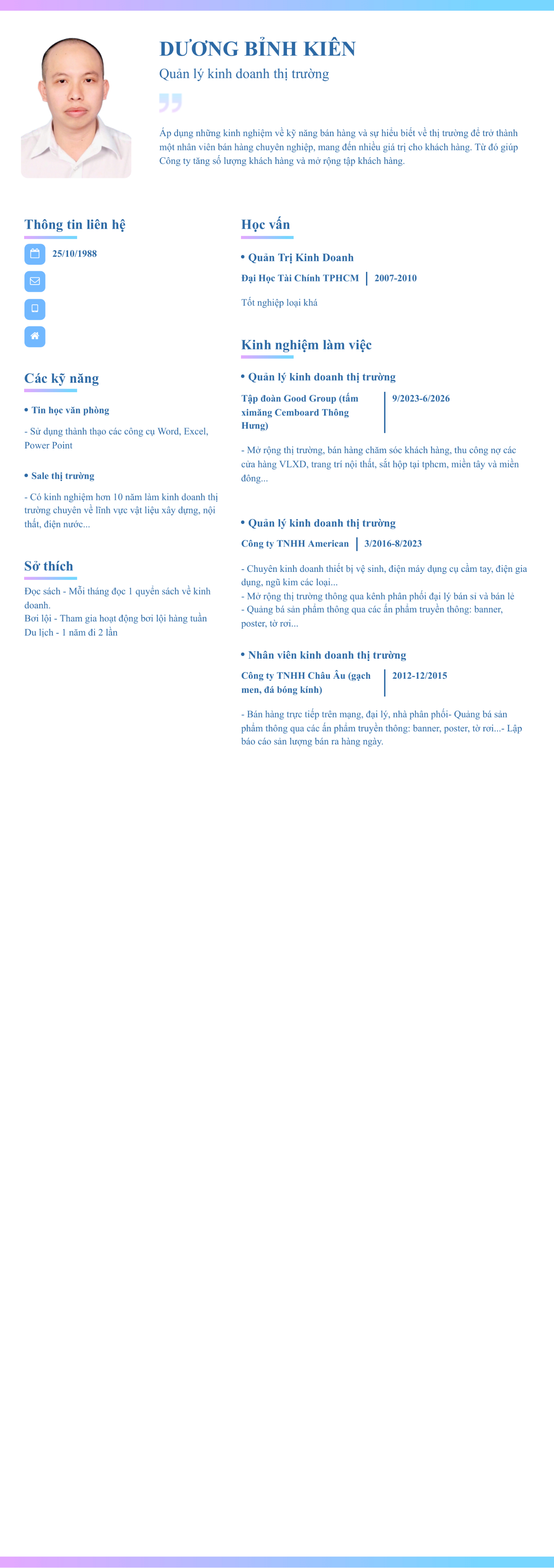 CV ứng viên