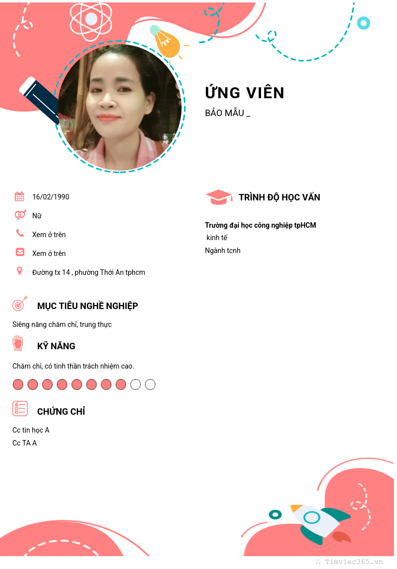 CV ứng viên