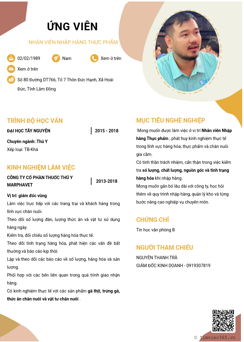 CV ứng viên