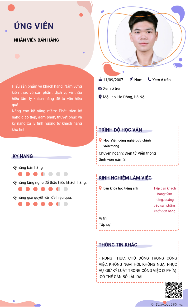 CV ứng viên