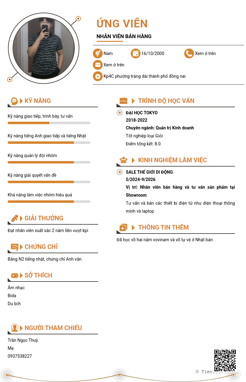 CV ứng viên
