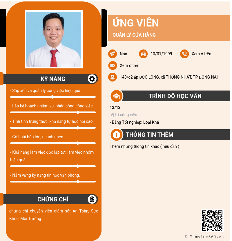 CV ứng viên