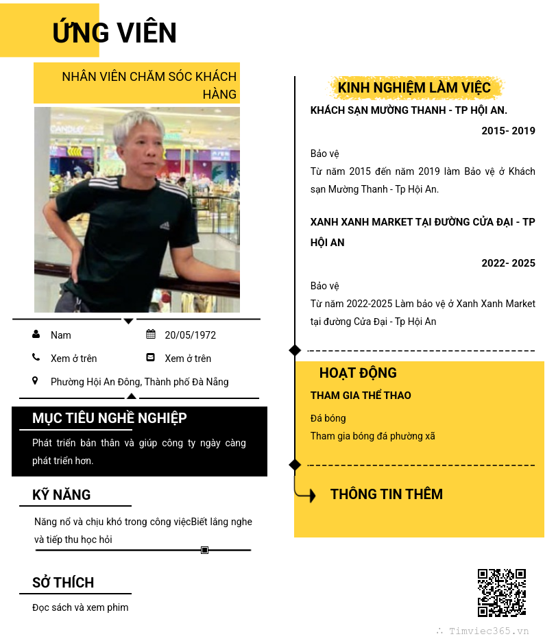 CV ứng viên