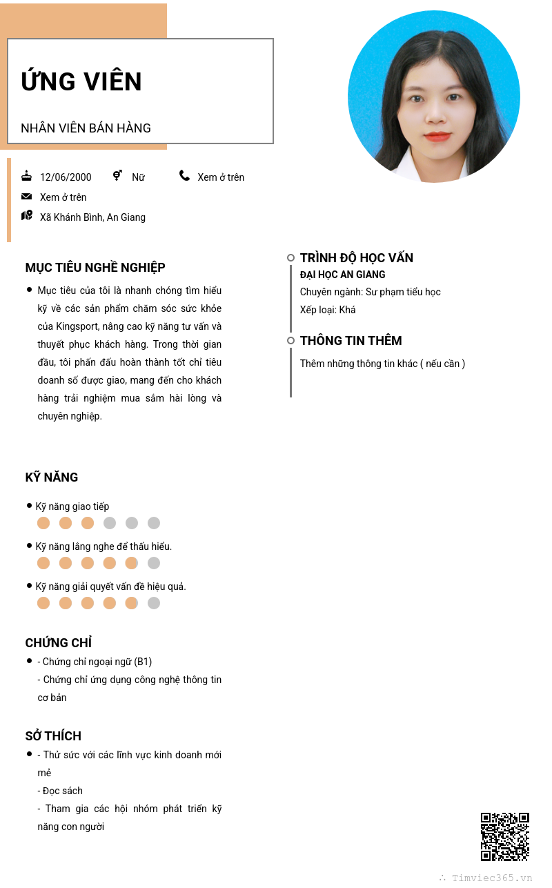 CV ứng viên