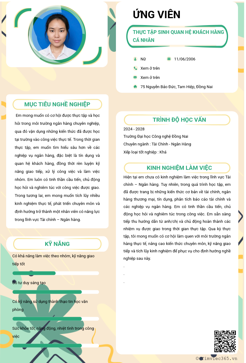 CV ứng viên