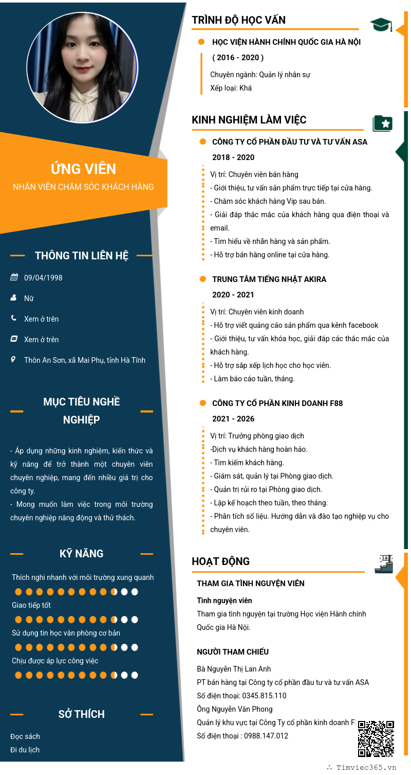 CV ứng viên