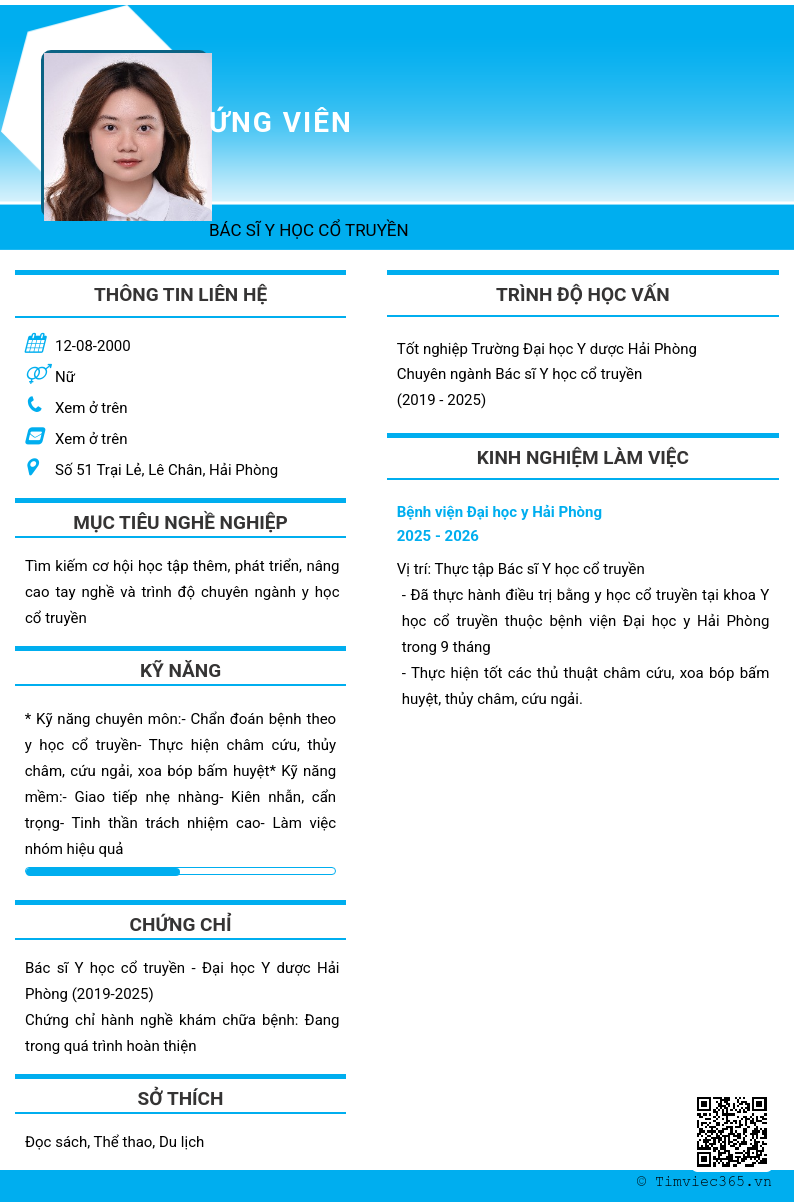 CV ứng viên