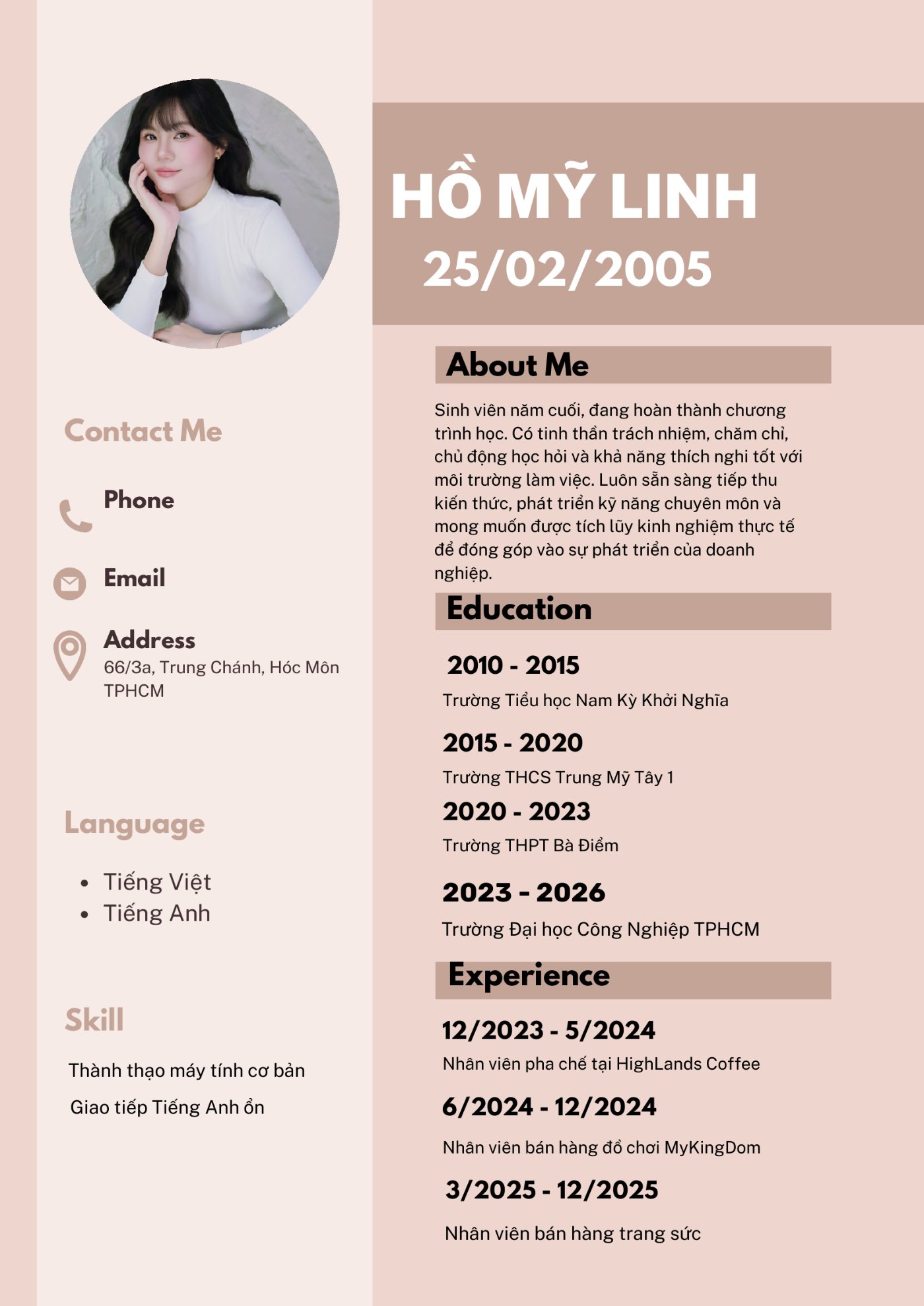 CV ứng viên