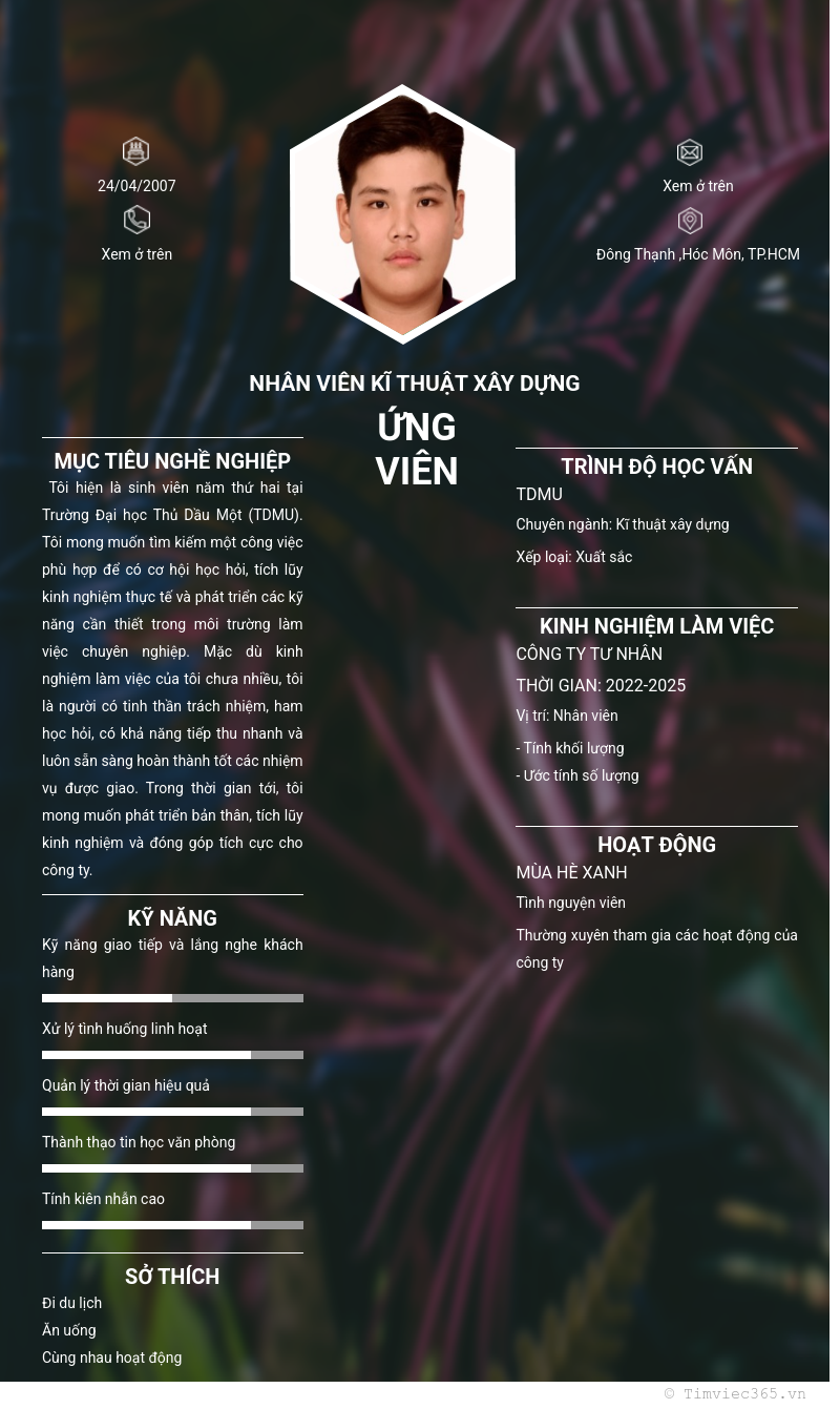 CV ứng viên