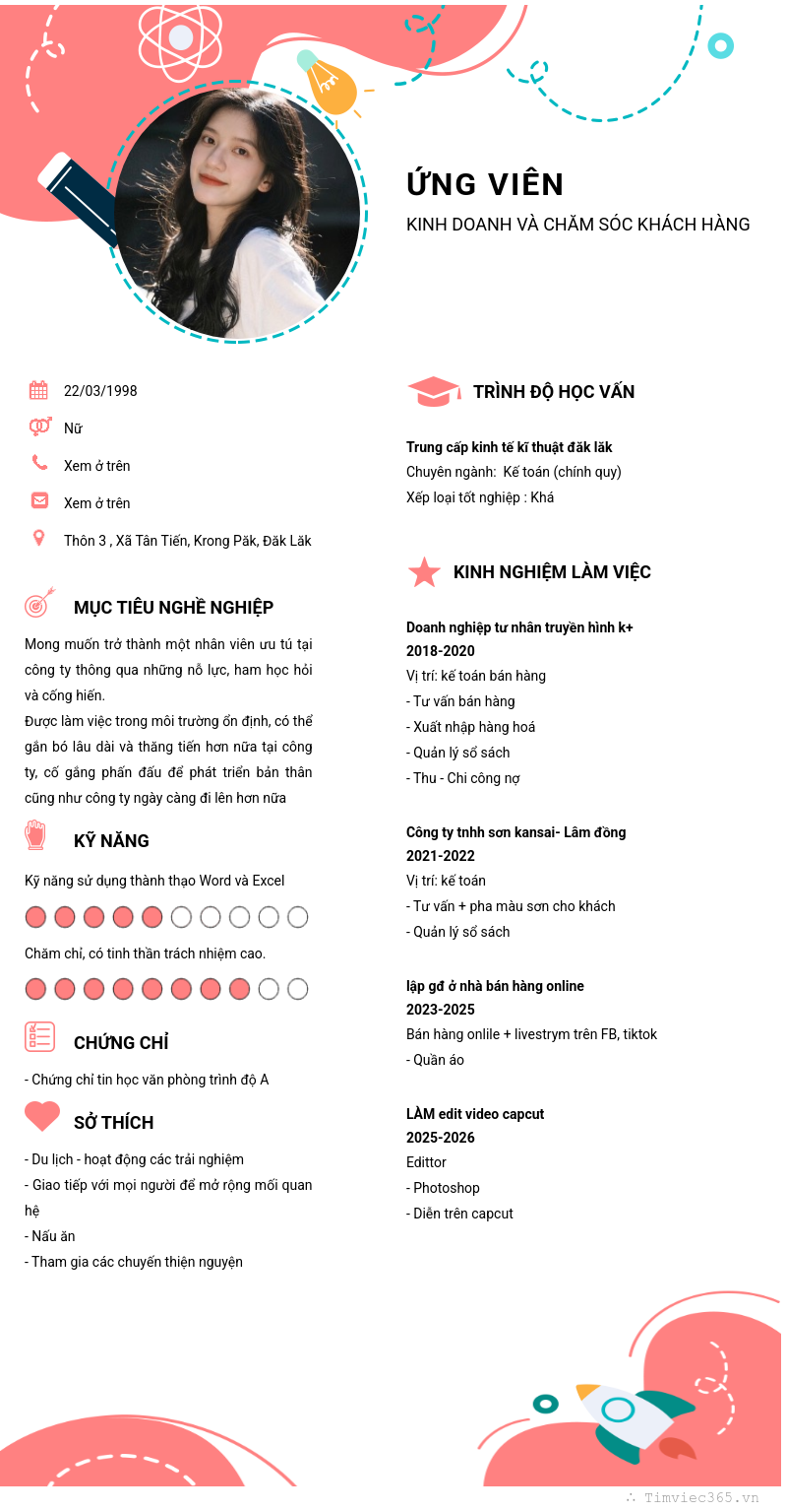 CV ứng viên