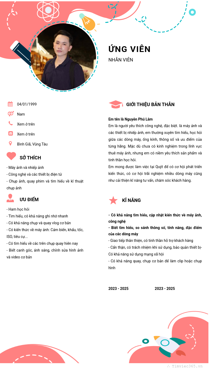 CV ứng viên