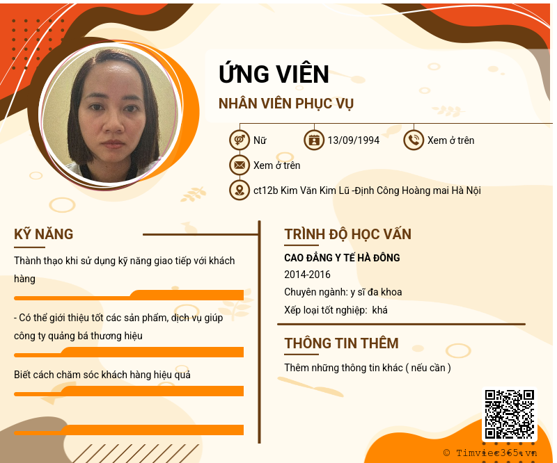 CV ứng viên