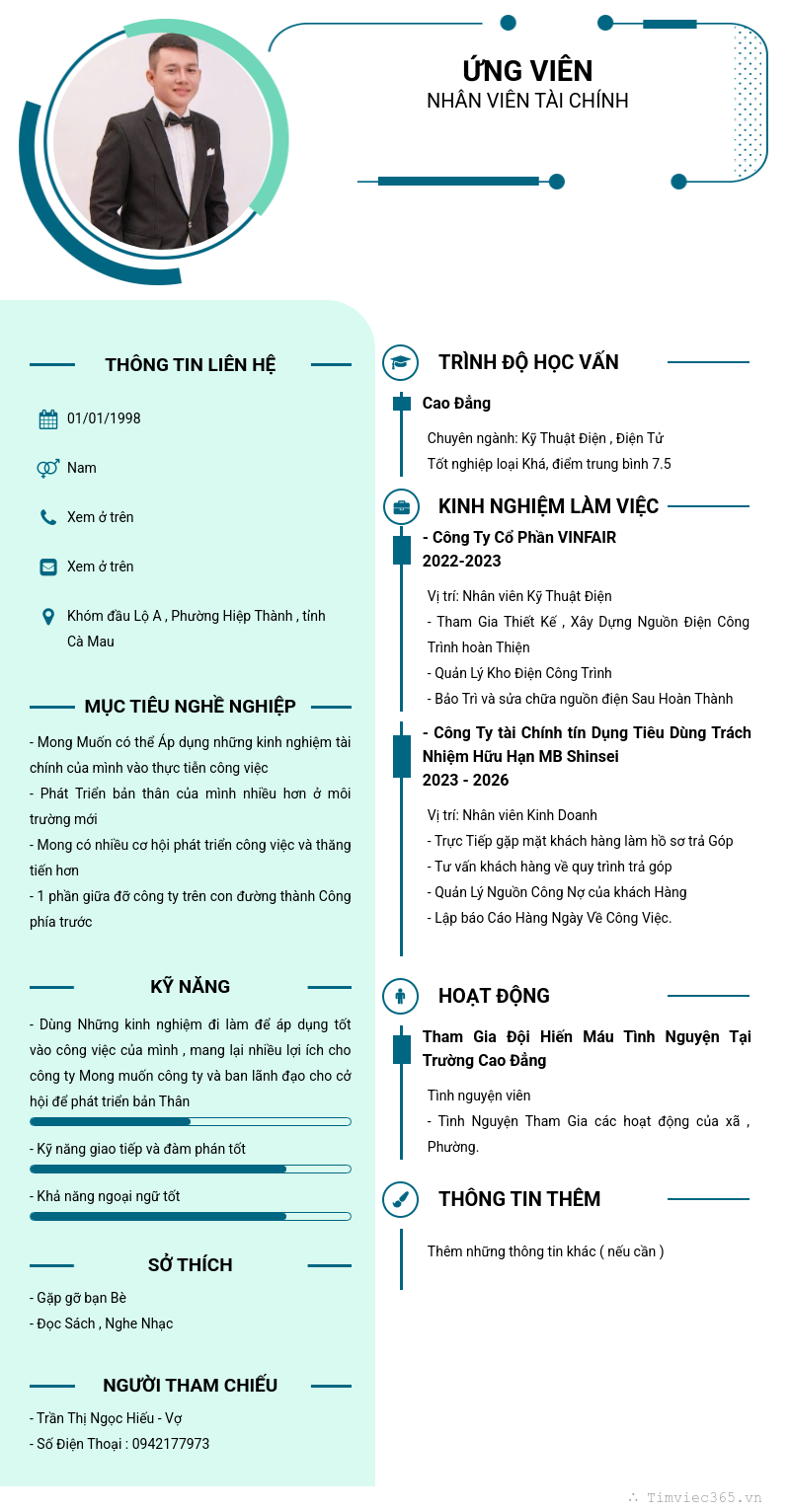 CV ứng viên