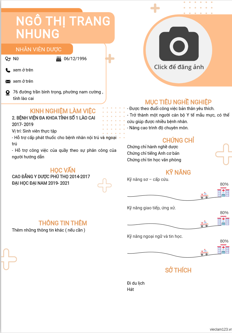 CV ứng viên